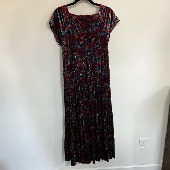 *NEW* Natural Life Berkeley Velvet Tiered Maxi Dress - Picture 9 of 13